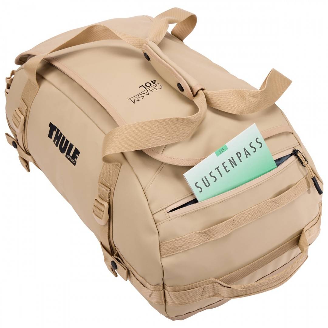 Geanta voiaj duffel, Thule, Chasm, 40L, Gentle Beige