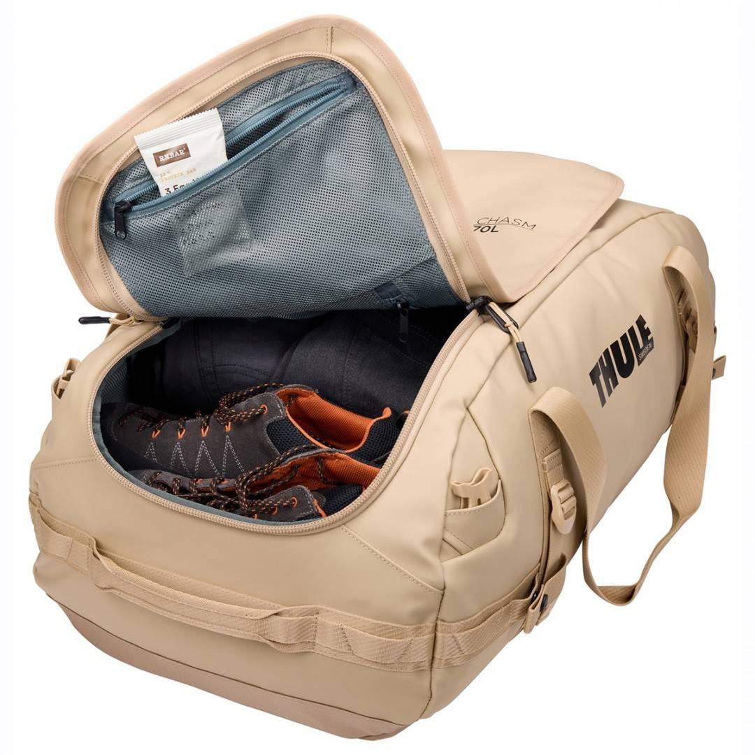 Geanta voiaj duffel, Thule, Chasm, 70L, Gentle Beige