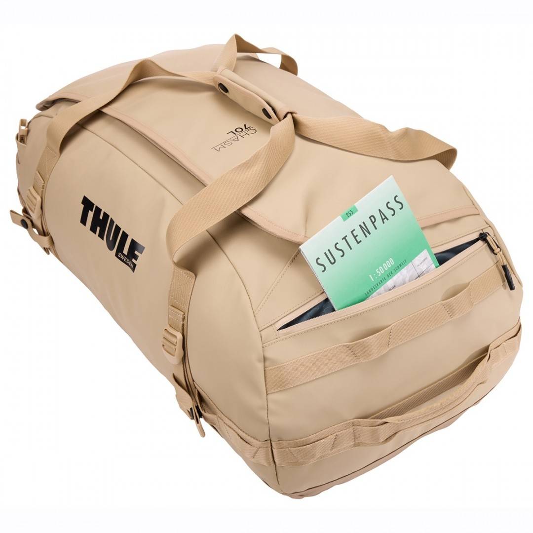 Geanta voiaj duffel, Thule, Chasm, 70L, Gentle Beige