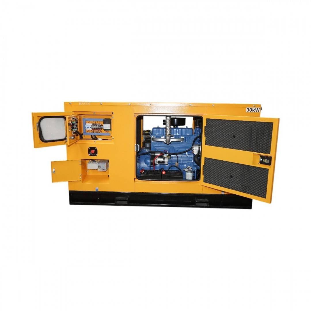 Generator electric trifazat insonorizat 27.5KVA, 230/400V, motor diesel Ricardo 30kW ZH4100D cu ATS integrat Breckner Germany