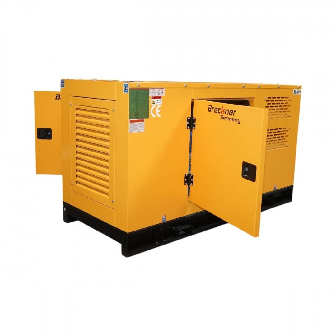 Generator electric trifazat insonorizat 27.5KVA, 230/400V, motor diesel Ricardo 30kW ZH4100D cu ATS integrat Breckner Germany