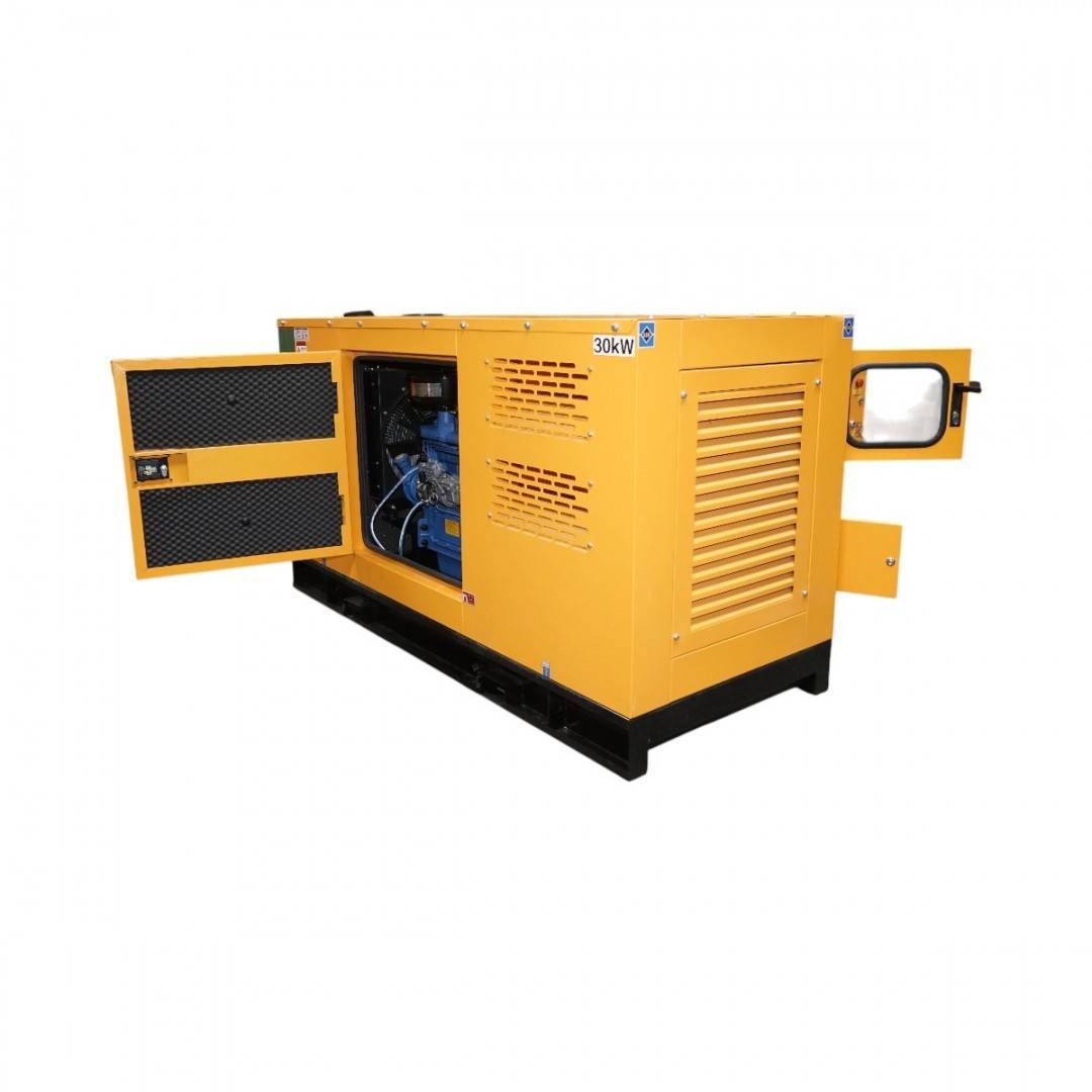 Generator electric trifazat insonorizat 27.5KVA, 230/400V, motor diesel Ricardo 30kW ZH4100D cu ATS integrat Breckner Germany