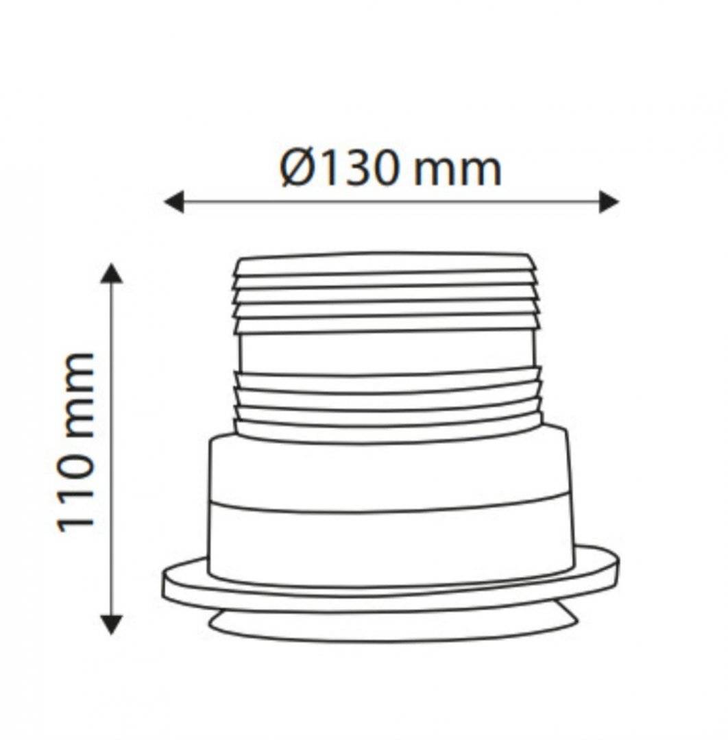 Girofar 12/24V LED SMD cu magnet