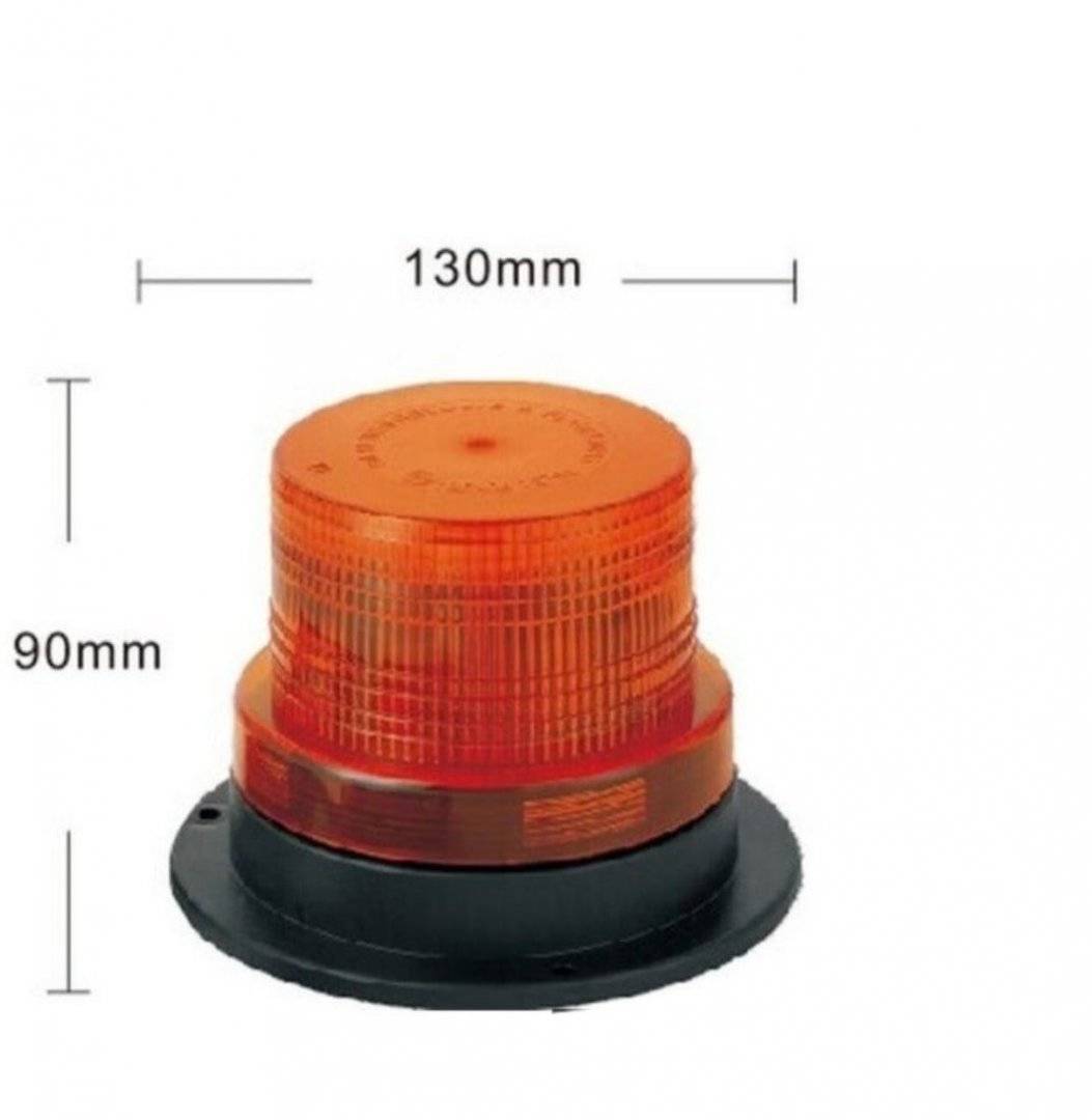 Girofar auto cu efect stroboscopic 12V / 24V orange cu 40 leduri SMD
