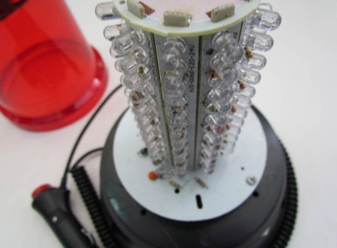 Girofar cu magnet 120 LED Rosu 12V