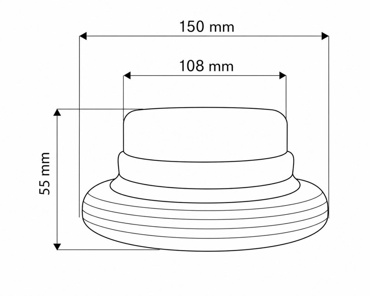Girofar cu magnet LED SMD 12/24V