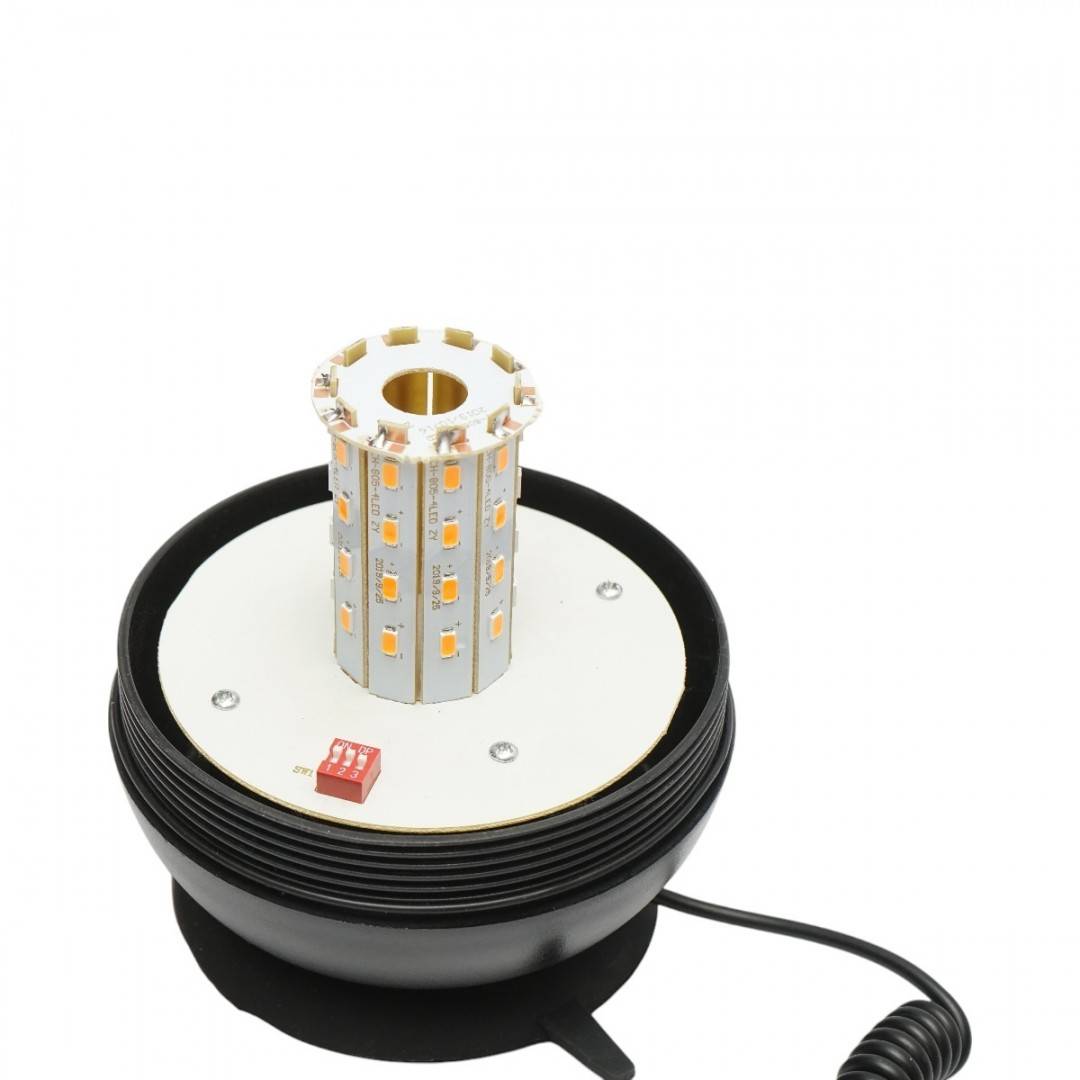 Girofar LED 12-24V cu 3 functii si talpa magnetica IP65