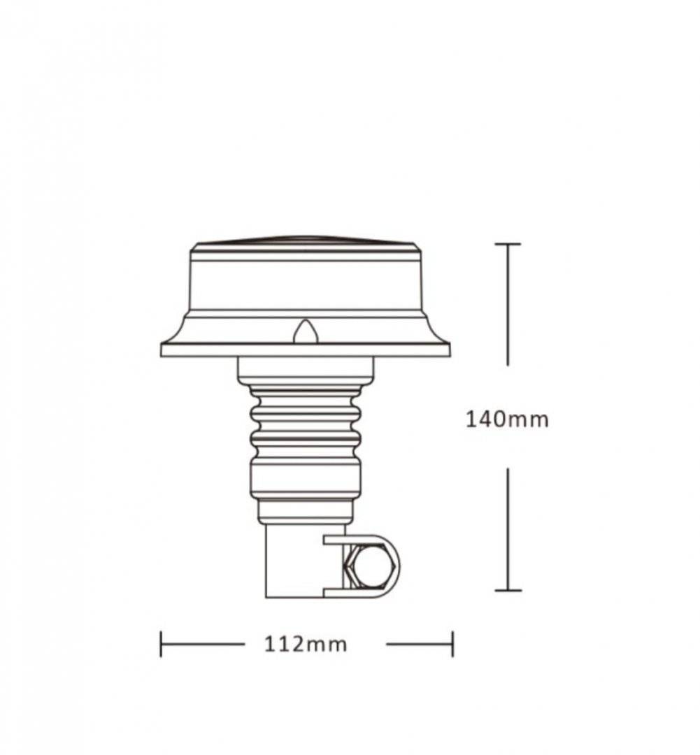 Girofar LED 27W (necesita suport tubular)