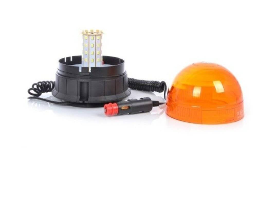 Girofar LED cu efect de rotatie sau stroboscopic si suport magnetic