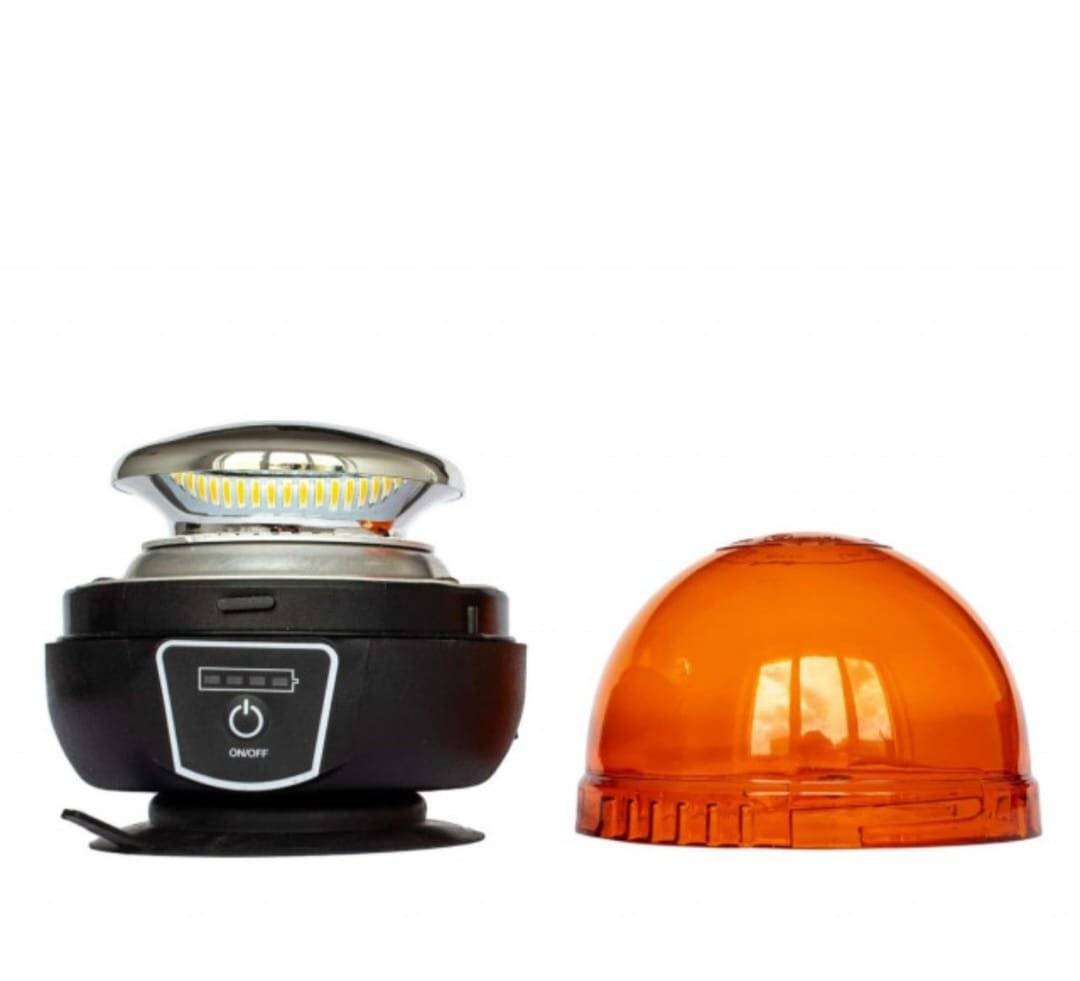 Girofar led smd cu acumulator