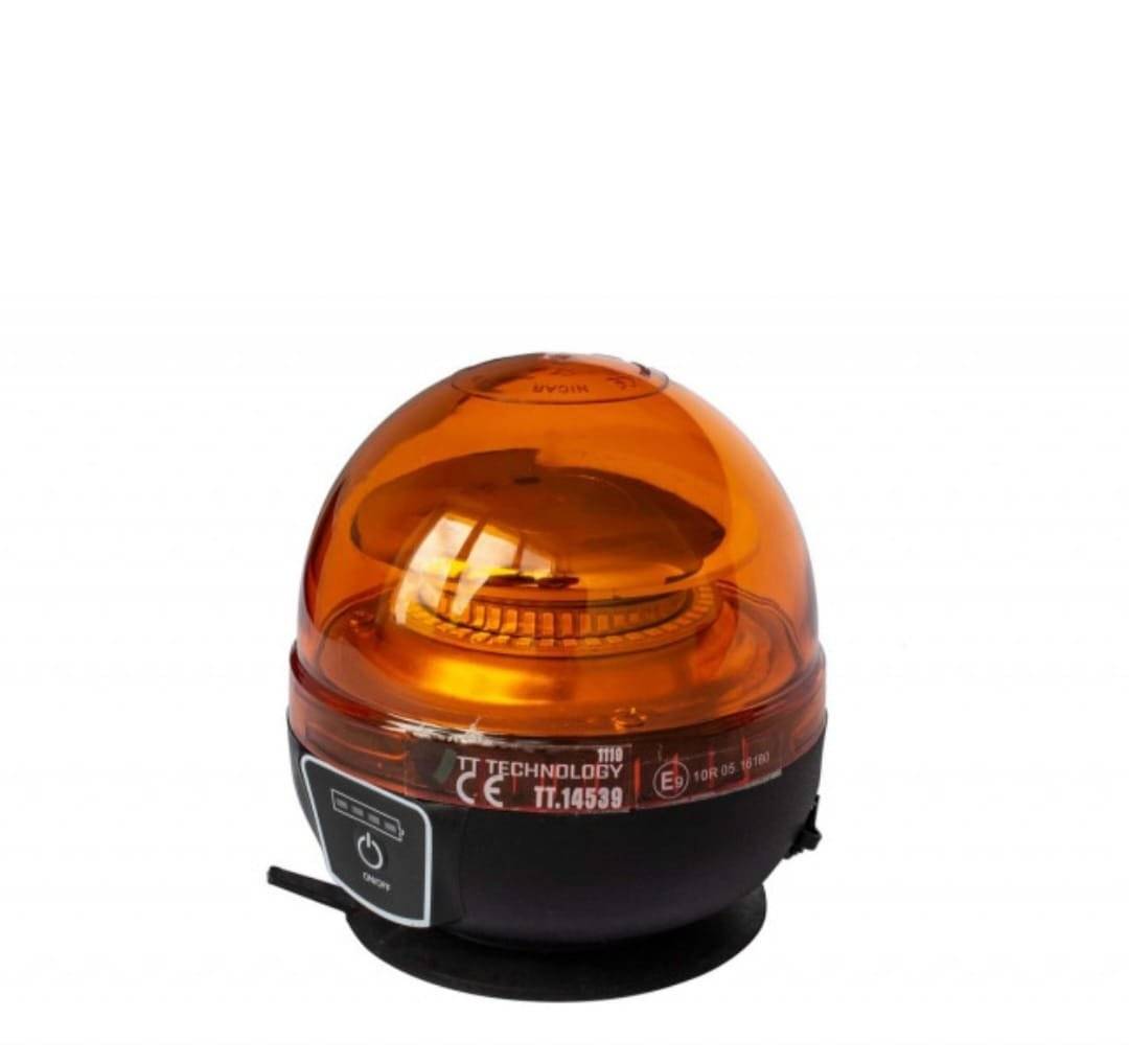 Girofar led smd cu acumulator