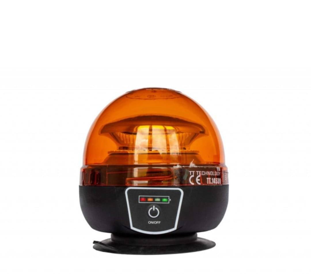 Girofar led smd cu acumulator