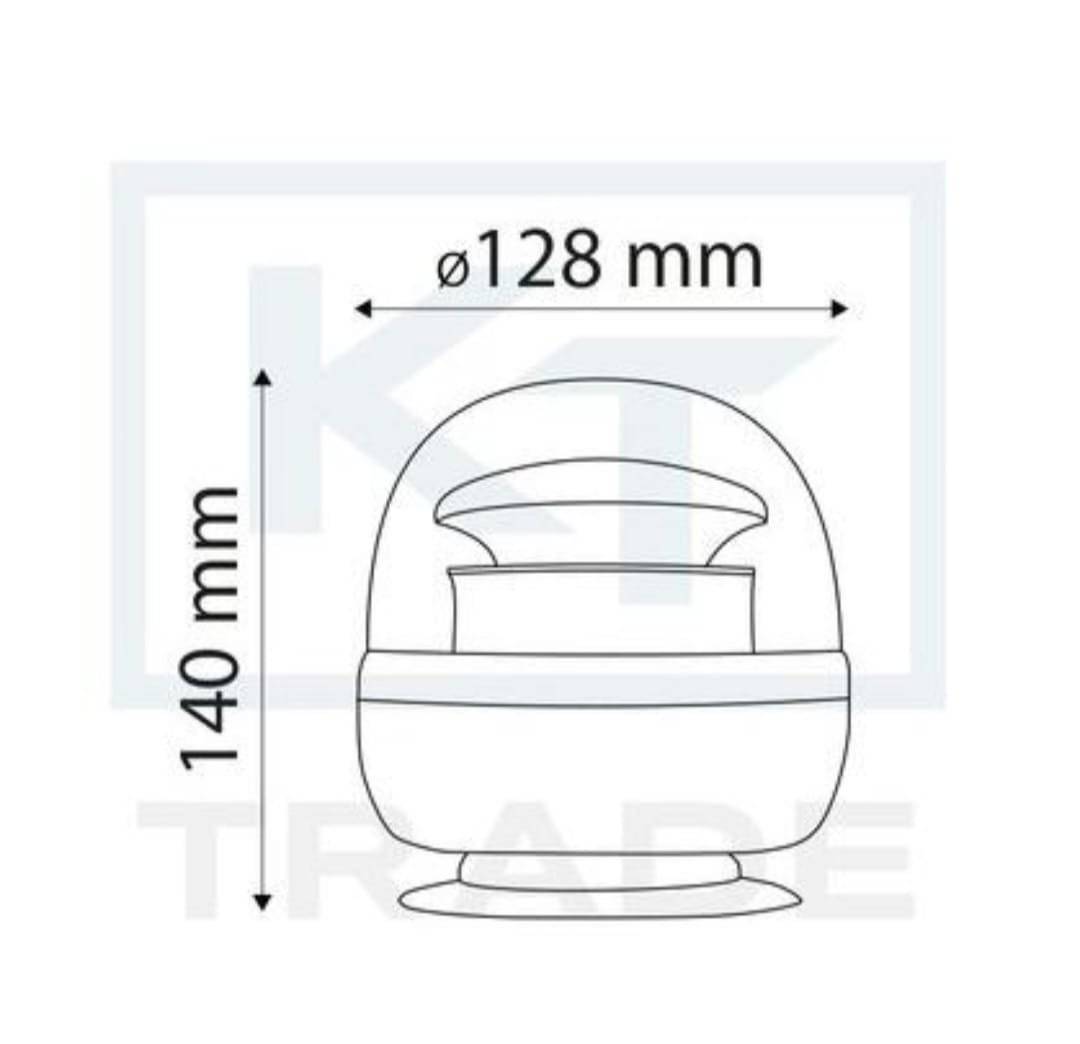 Girofar led smd cu acumulator