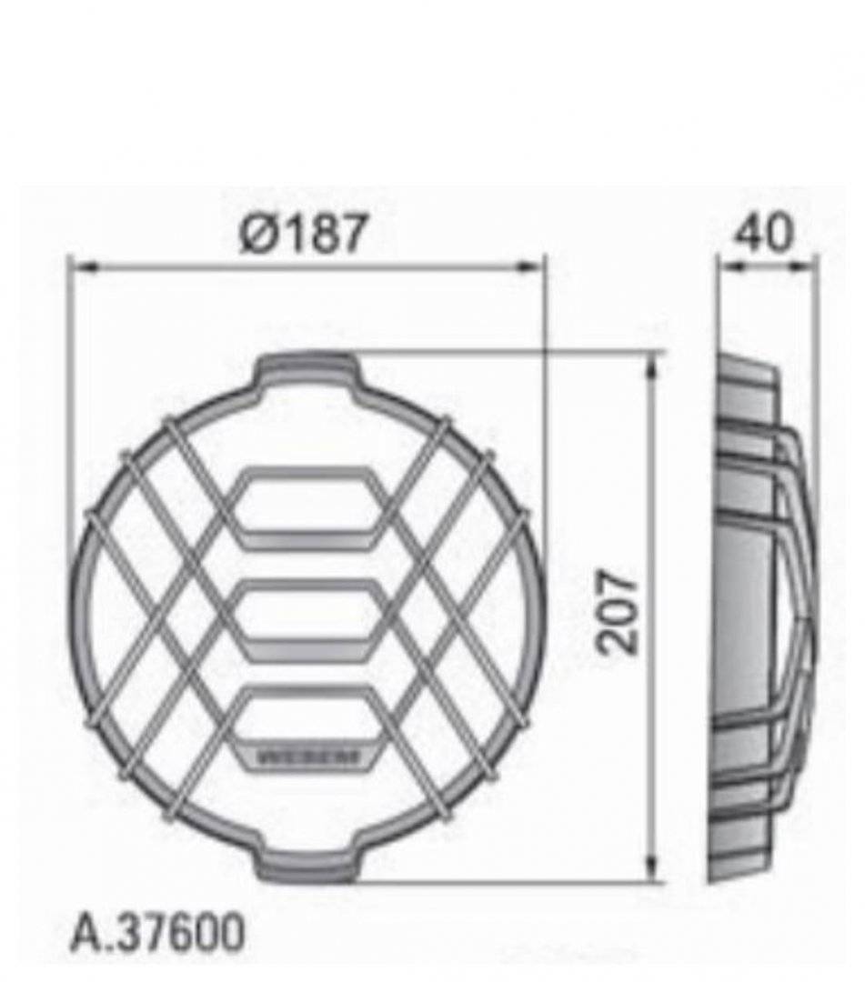 Grila proiector , fi183 HO2 37600 Wesem