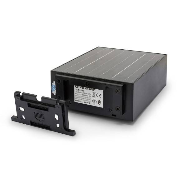 HOLDEN: Lampa solara LED de perete, 1000 lumeni, cu senzor de miscare. Negru