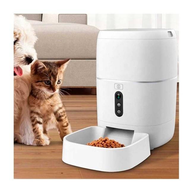 Hranitoare inteligenta de mancare PNI MyPet PT033PF pentru animale de casa, WiFi, 3 litri, programabil din aplicatia dedicata Tuya Smart, integrare