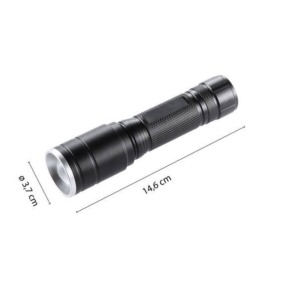 HUNTER: Lanterna LED reincarcabila 5W cu functie de zoom