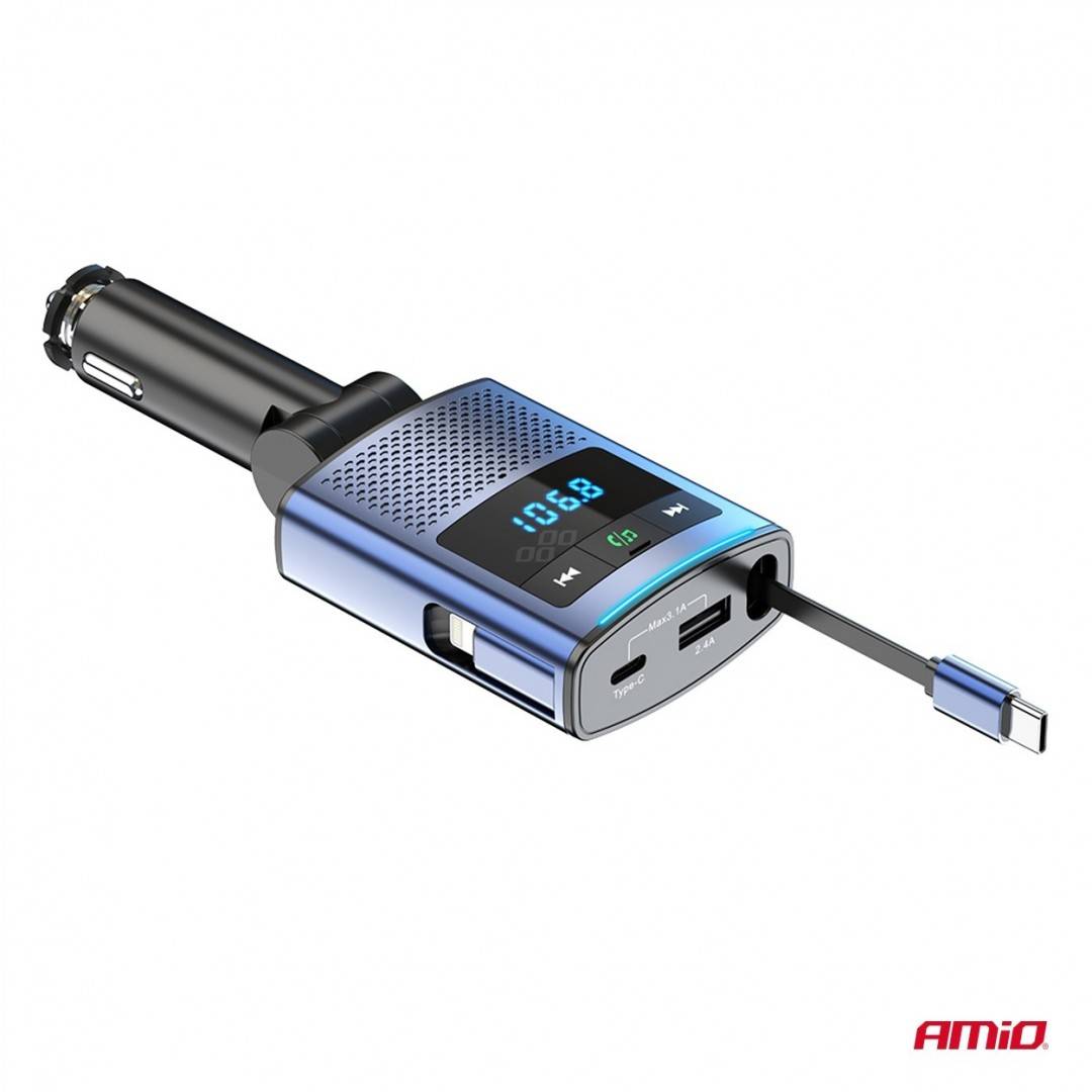Incarcator - Modulator FM - Bluetooth Amio