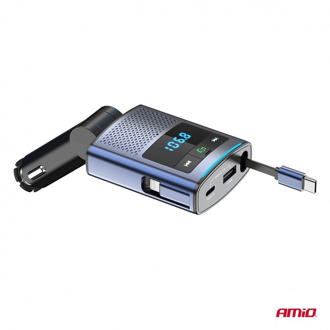 Incarcator - Modulator FM - Bluetooth Amio