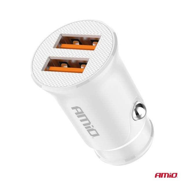 Incarcator 2x USB-A 10.5W 12/24V AMIO
