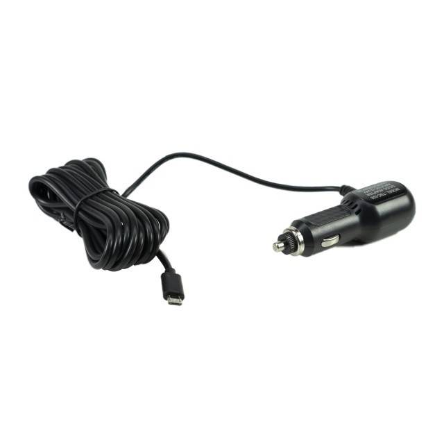 Incarcator auto cu mufa micro USB 12V/24V - 5V 1.5A pentru DVR auto, lungime cablu 3.5m