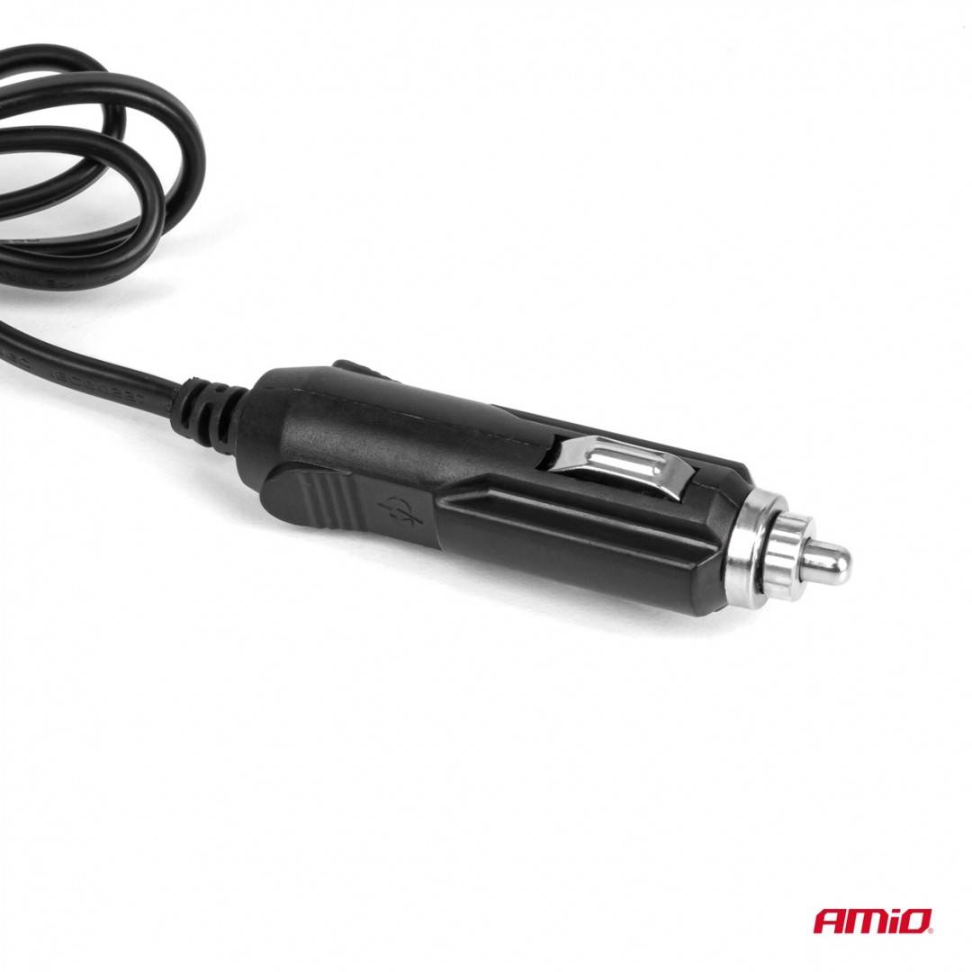 Incarcator auto cu priza tripla + USB (2x USB-A, 1x USB-C), 12/24V, 120W, cablu 80 cm