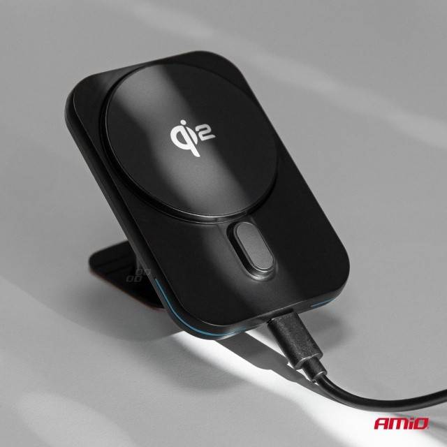Incarcator auto rapid magnetic wireless Qi2 15W