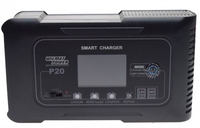 Incarcator baterie Smart Litiu/LiFePO4, AGM 12V-24V