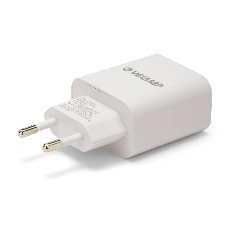 Incarcator de priza 20W USB-A + USB-C, 220V, Alb