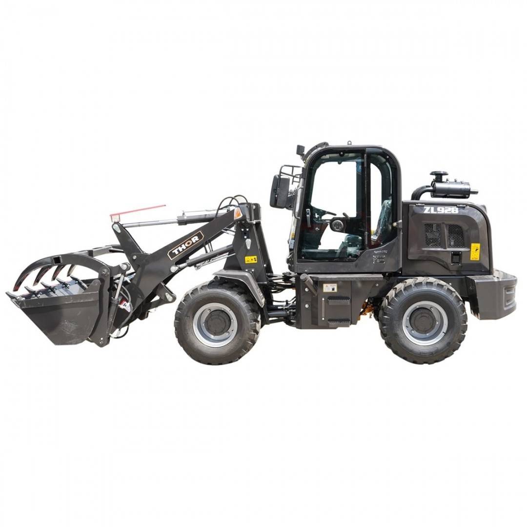 Incarcator frontal articulat WOLA 1T, 4x4, motor diesel 57CP, cupa cu gheara 0.8 m³ THOR