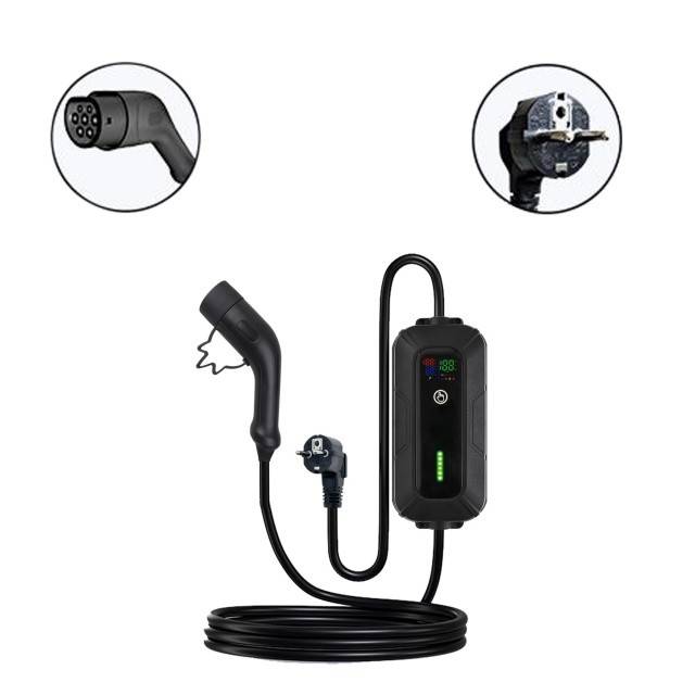 Incarcator portabil PNI KW3 16A 3.5KW pentru masini electrice 230V, monofazat, conector Type 2, waterproof