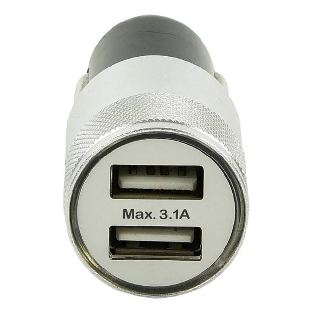 Incarcator USB cu 2 cai tip A 12V/24V 3100mA