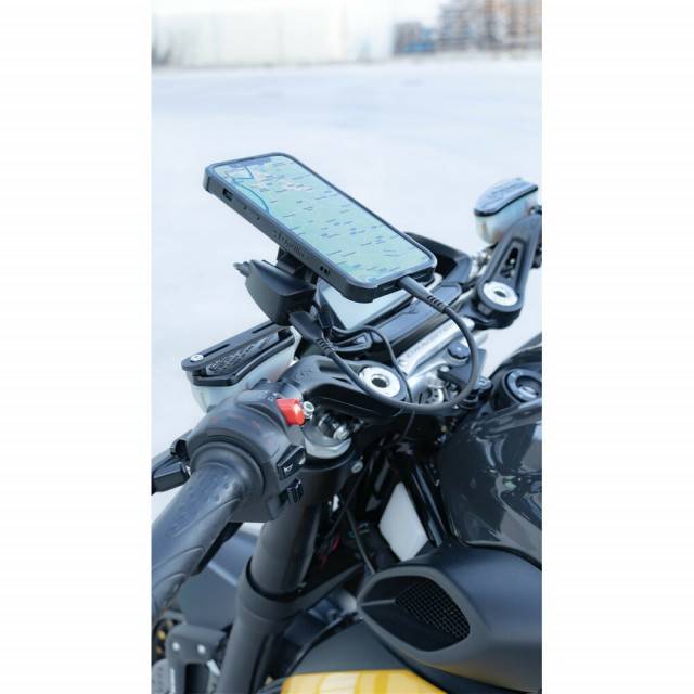 Incarcator USB dublu, MOTO, 3 tipuri de fixare 5400mA 30W 12/24V, TREK OPTILINE