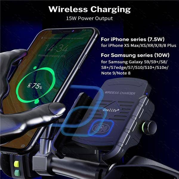 Incarcator wireless Moto / Atv 12V - 15W