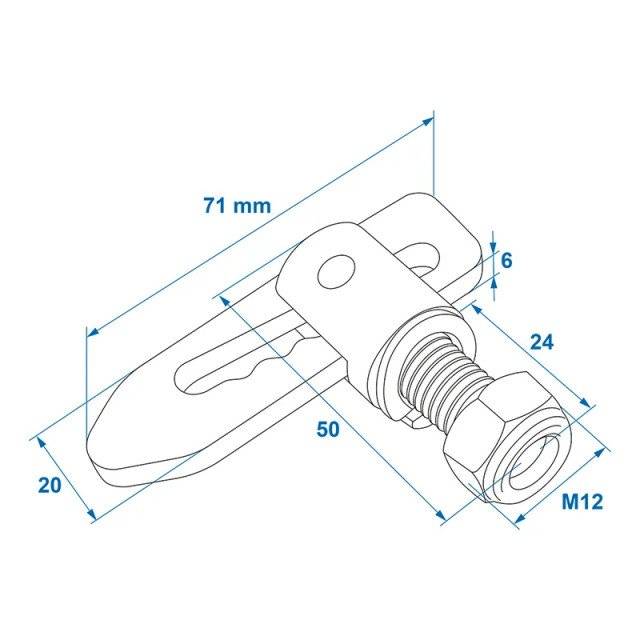 Inchizatoare oblon tip surub - set 2 bucati