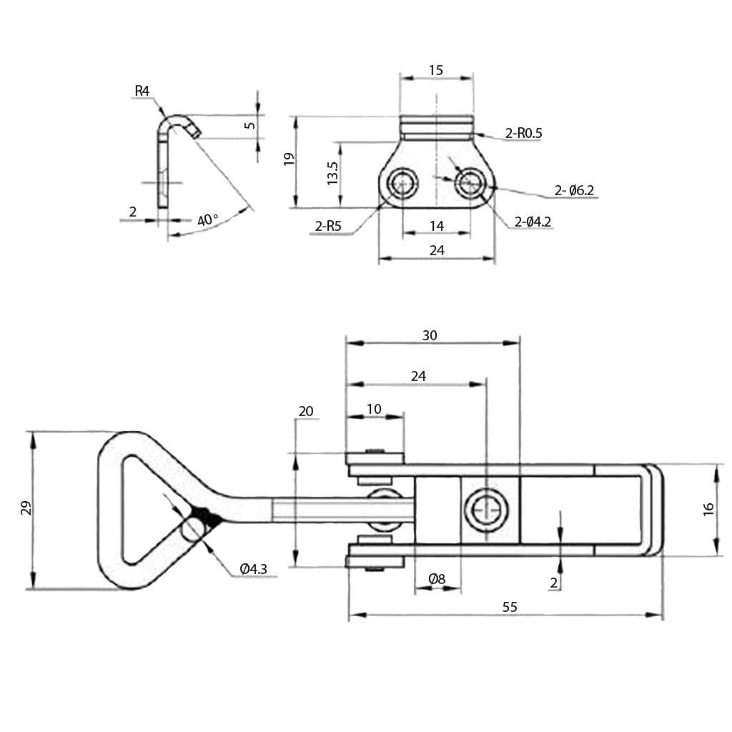 Inchizator oblon INOX