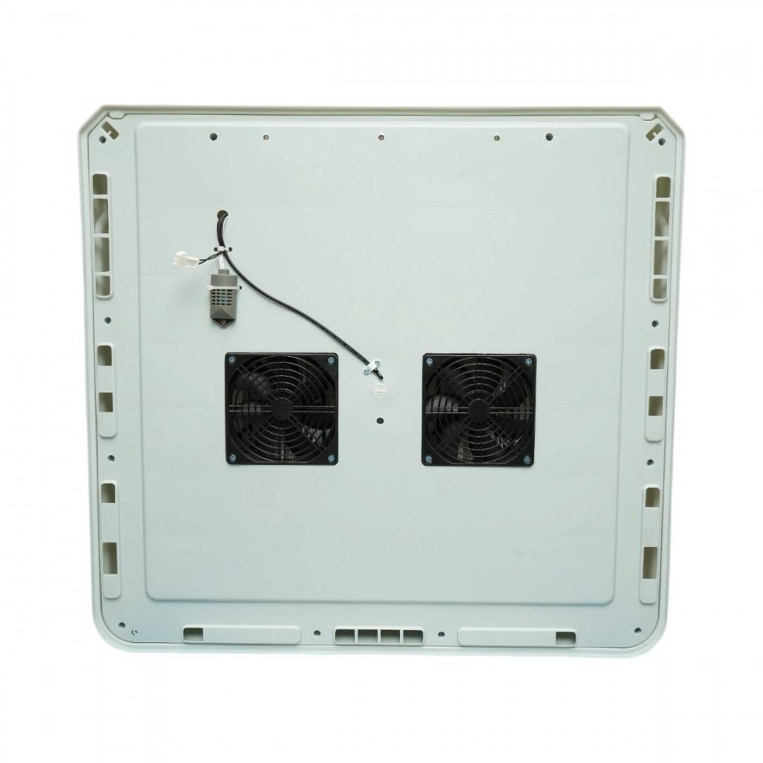 Incubator automat 100 oua 80W, 12V-220V, rotire automata, ovoscop LED, control temperatura, umiditate, afisaj digital, alarma