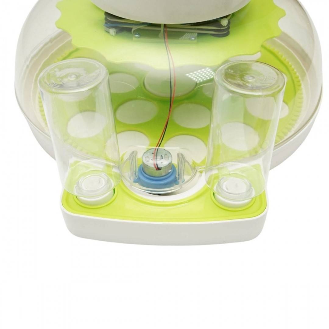 Incubator automat 18 oua 60W, 12V-220V, rotire automata, ovoscop LED, control temperatura, umiditate, afisaj digital, alarma