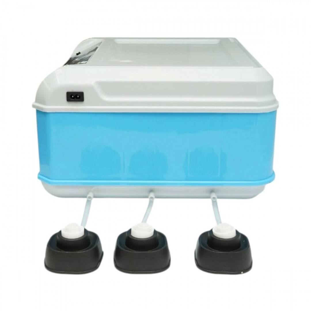 Incubator automat 36 oua 35W, 12V-220V, rotire automata, ovoscop LED, control temperatura, umiditate, afisaj digital, alarma