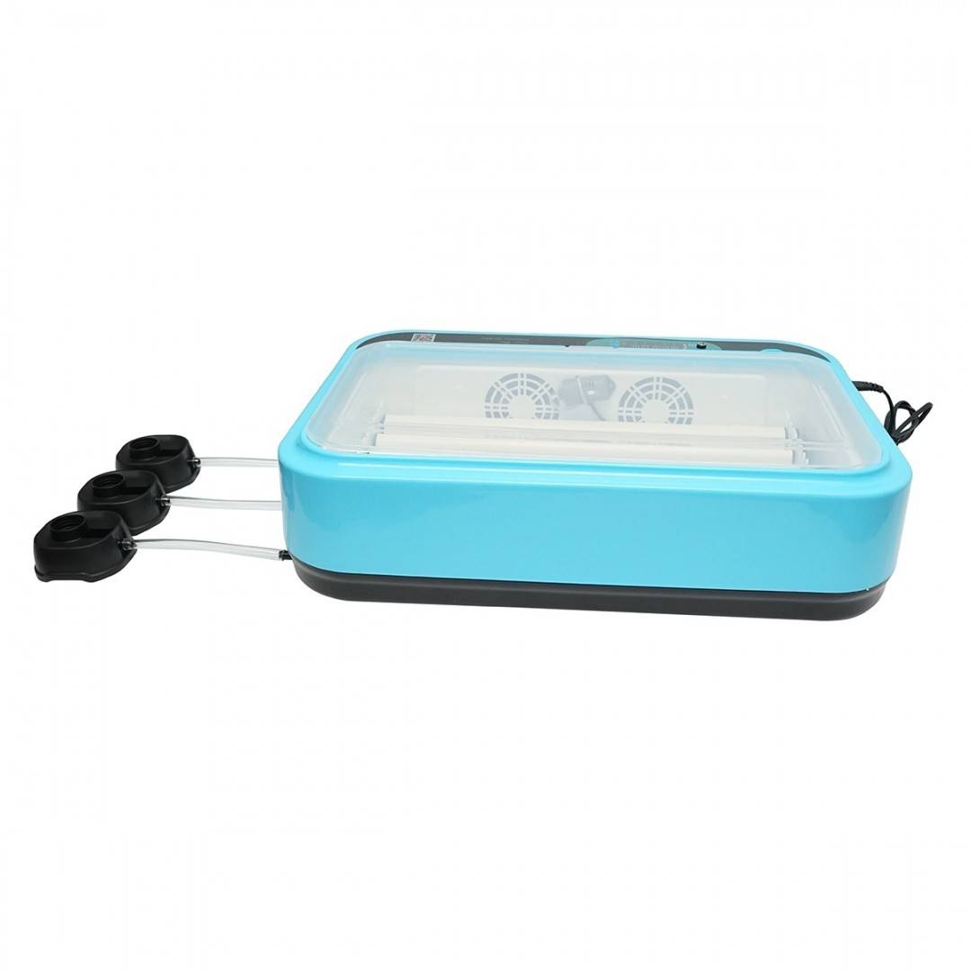 Incubator automat 36 oua 80W, 12V-220V, rotire automata, control temperatura, umiditate, afisaj digital