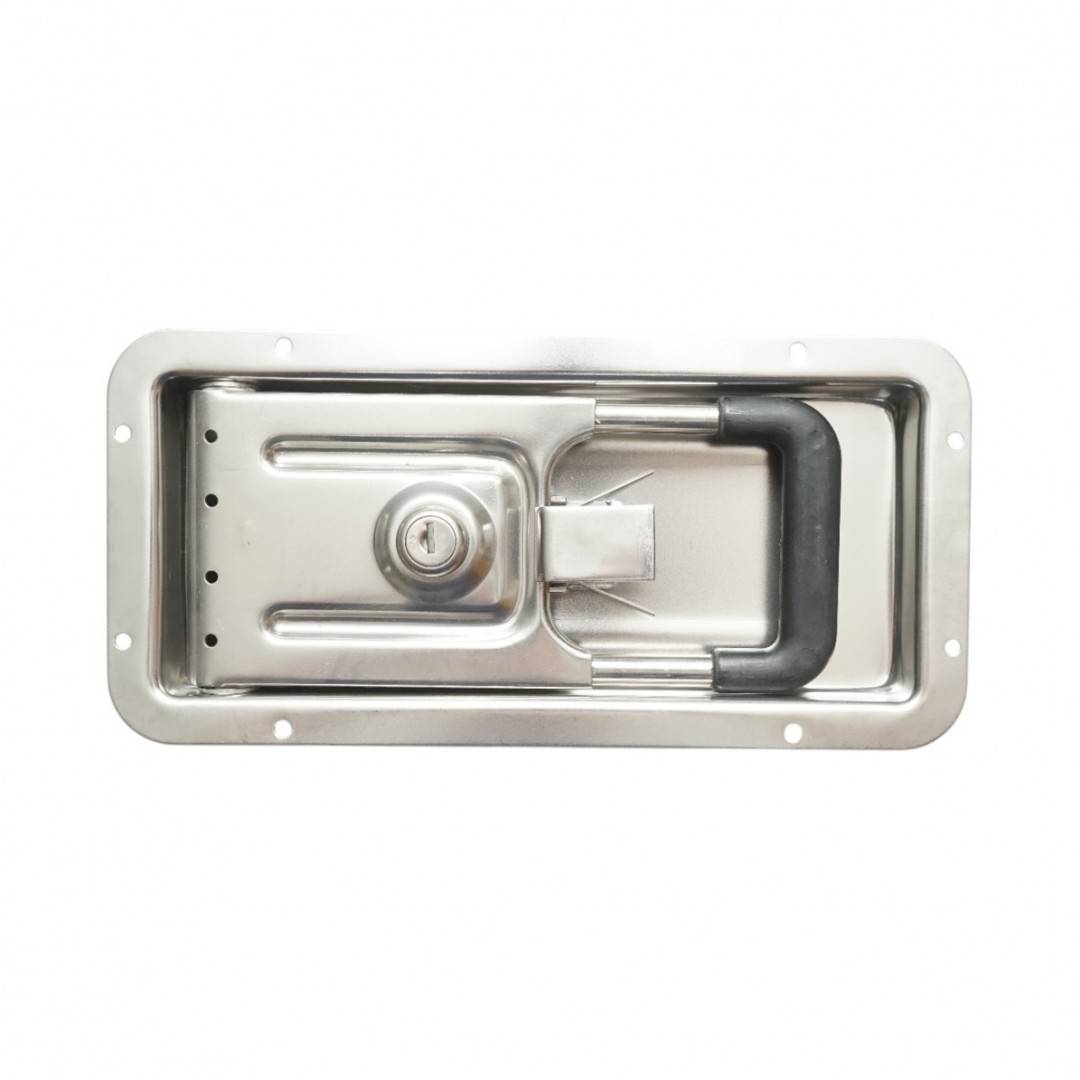 Incuietoare usa camion incastrat 16mm cu 2 chei din otel inoxidabil 270x130x23.5mm
