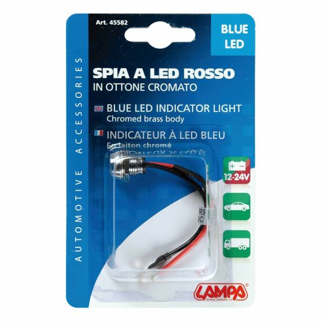 Indicator LED albastru 12/24V - 15A