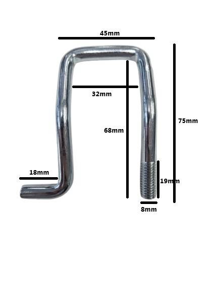 Inel ancorare 700kg cu filet de 8 mm