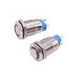 Intrerupator buton On-Off, fi12mm, aluminiu