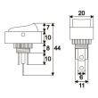 Intrerupator ON/OFF revenire, iluminat LED
