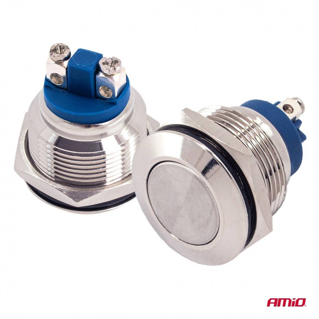 Intrerupator/comutator 19 mm, 5 A, 12/230 V Amio