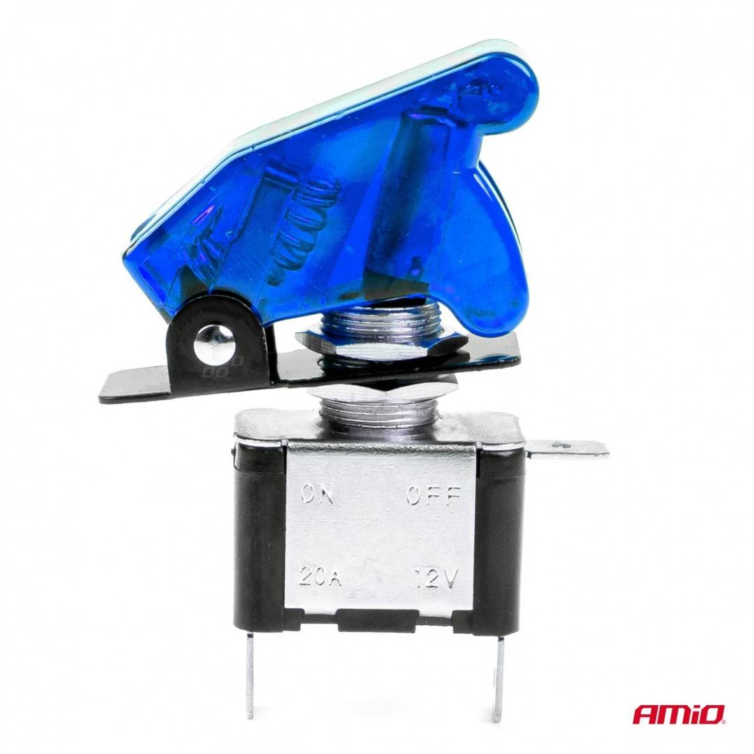 Intrerupator/comutator albastru 12/24V AMIO
