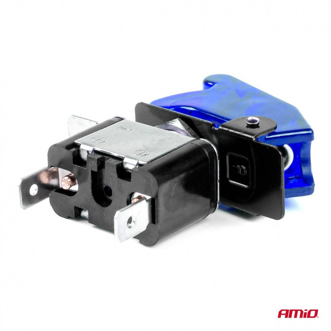 Intrerupator/comutator albastru 12/24V AMIO