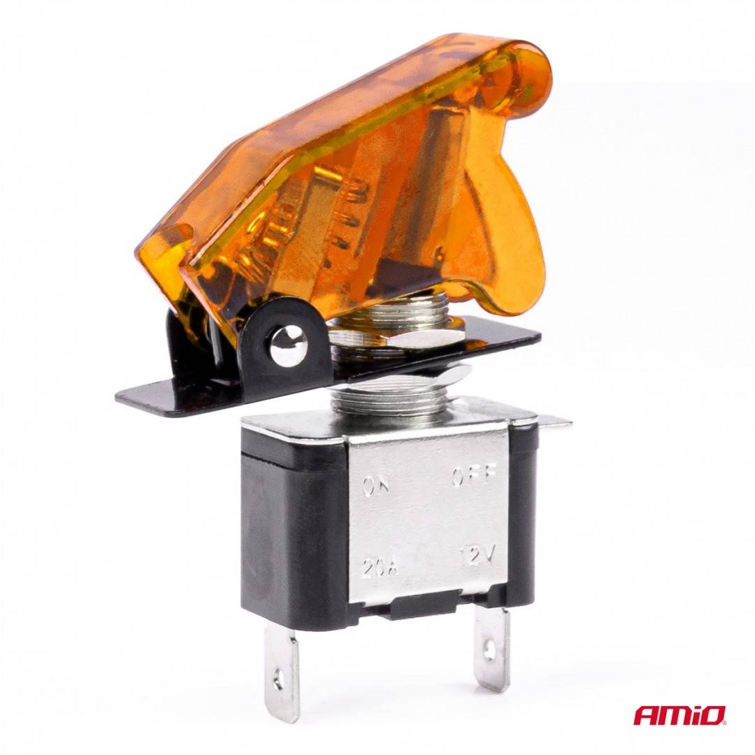 Intrerupator/comutator portocaliu 12/24V AMIO