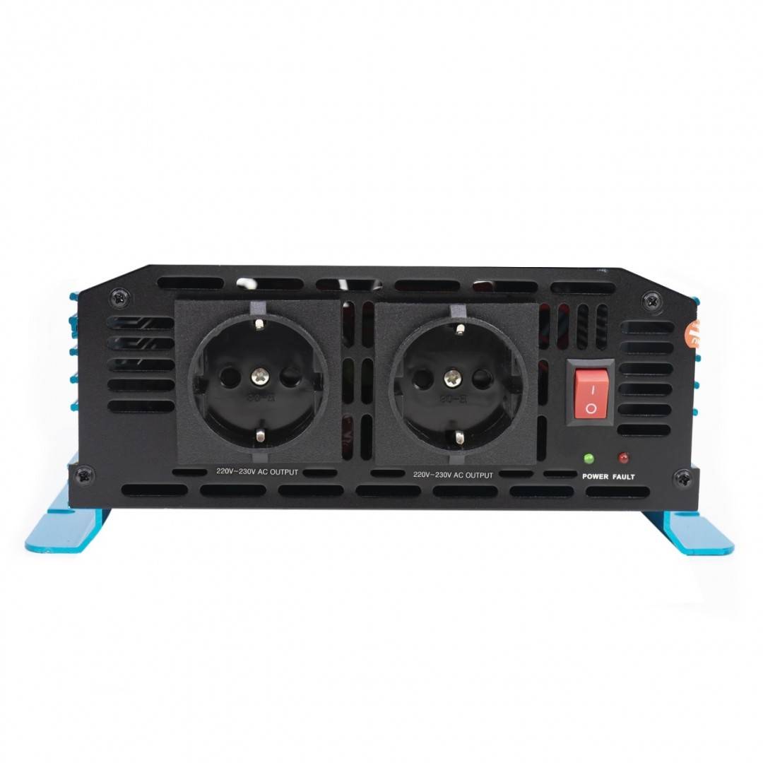 Invertor de tensiune PNI SP2024 alimentare 24V iesire 230V 2000W sinusoida pura